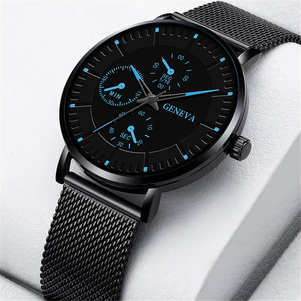 Orologio con cinturino mesh da uomo