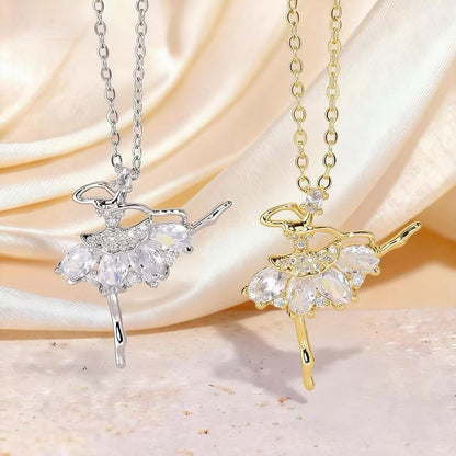 Collana ballerina con cristalli