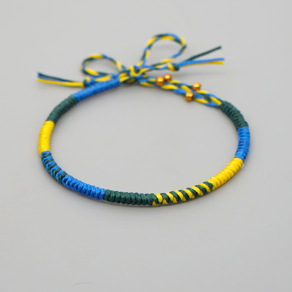 Bracciale natalizio corda