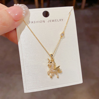 Collana Pegaso con zirconi