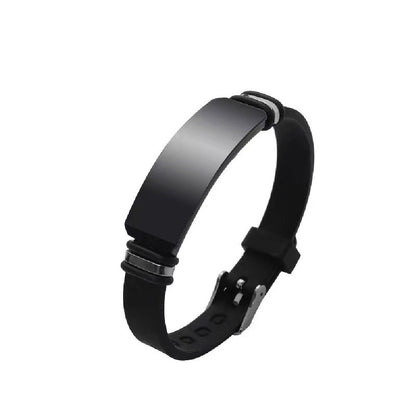 Bracciale titanio inciso San Valentino