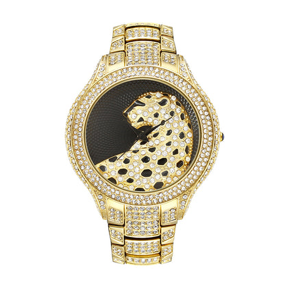 Orologio donna leopardato diamanti