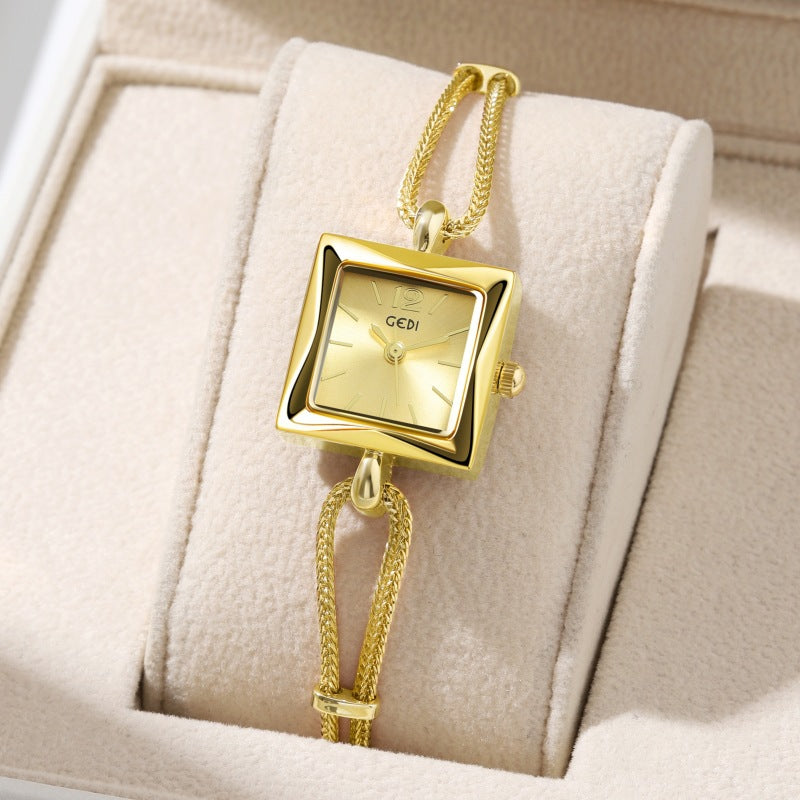 Orologio quadrato vintage in lega