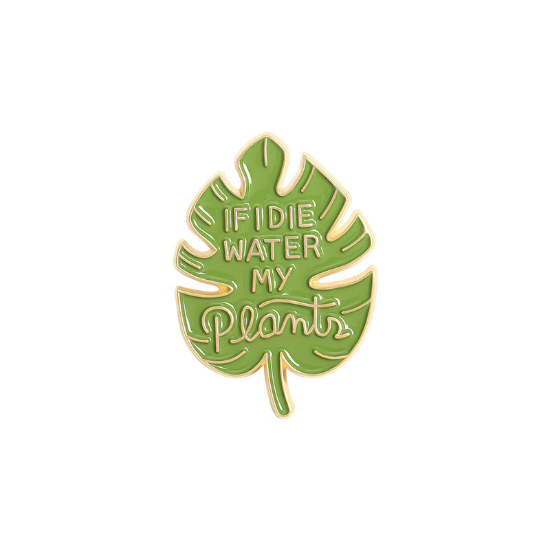 Spilla pianta verde