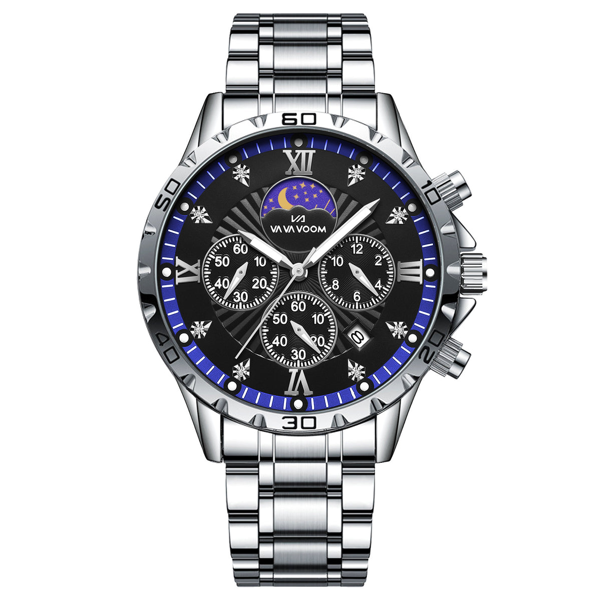 Orologio da uomo impermeabile con calendario luminoso