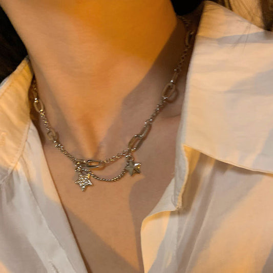 Collana stella diamanti