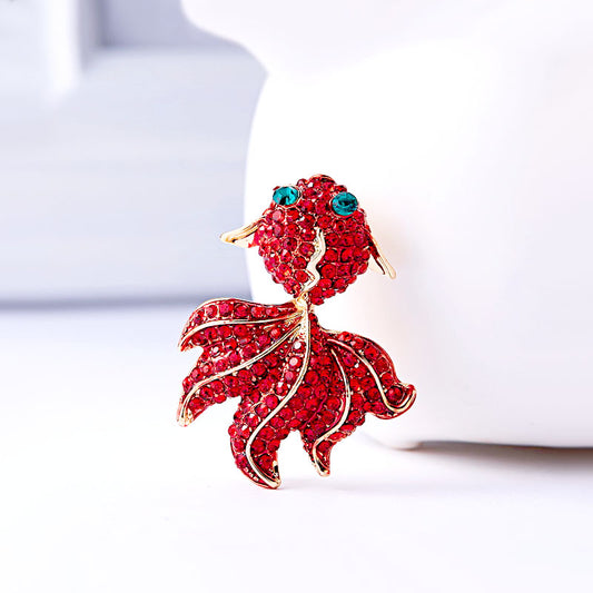 Spilla carpa con strass