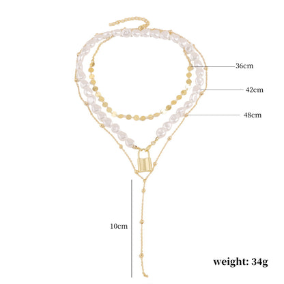 Collana perle barocche Retro esagerata