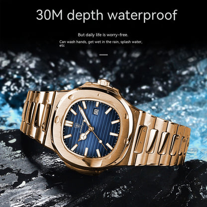 Orologio quarzo sottile impermeabile