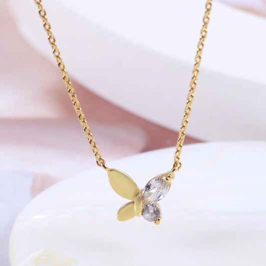 Collana Farfalla zircone