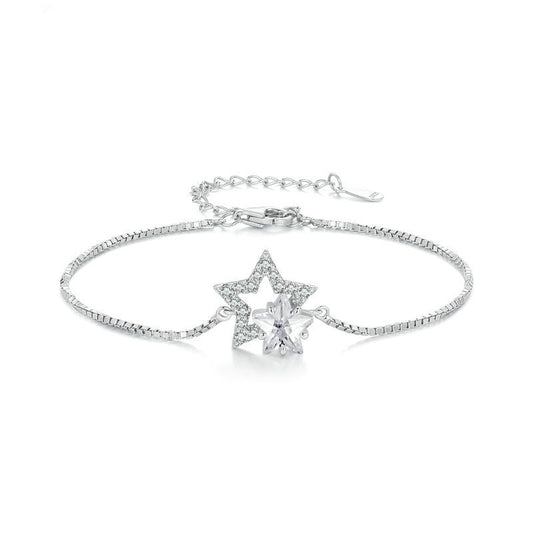 Bracciale stella argento