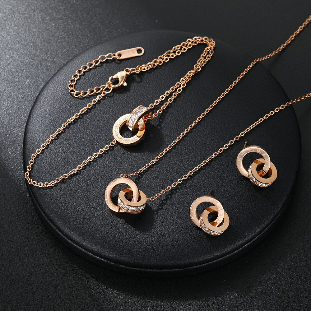 Collana Doppia Titanio