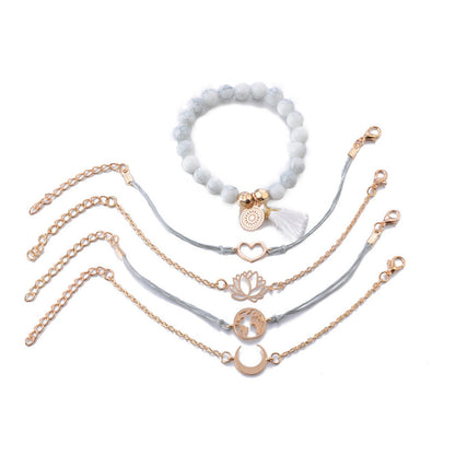 Bracciale luna e cuore