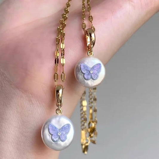 Collana farfalla porpora