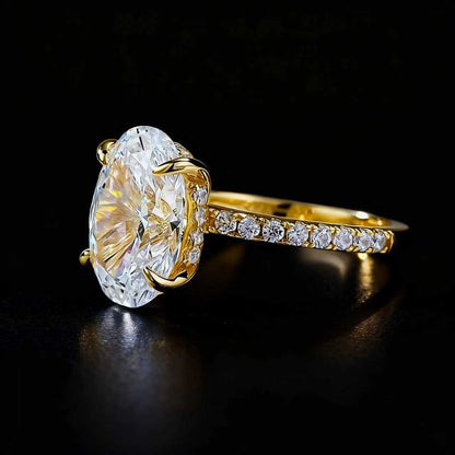 Anello moissanite da donna