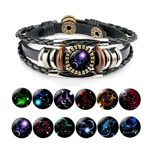 Bracciale zodiaco pelle sintetica