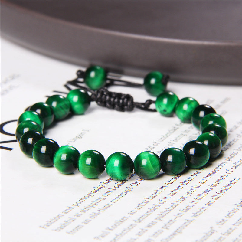 Bracciale occhio di tigre tessuto