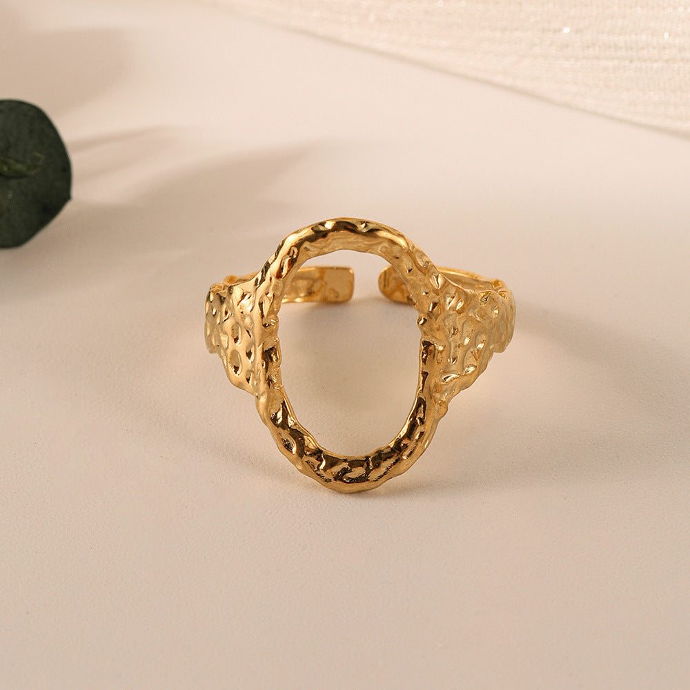 Anello cerchio aperto oro