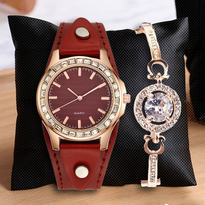Orologio bracciale con diamanti pavé