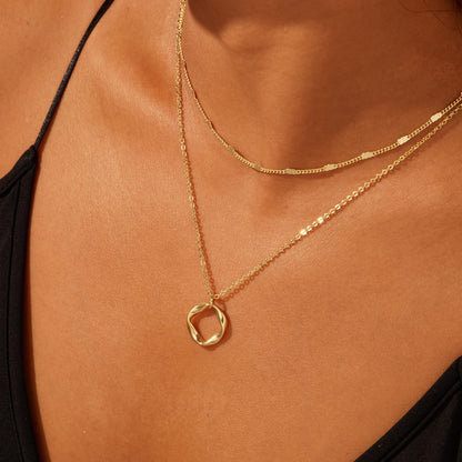 Collana cerchi stratificati