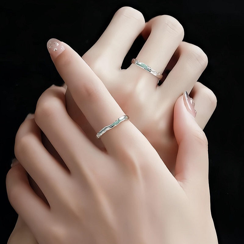 Anello coppia argento