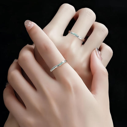 Anello coppia argento