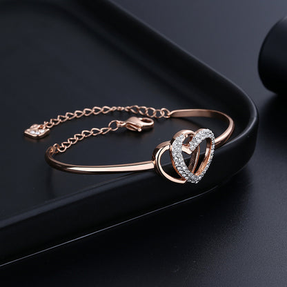 Collana Doppio Cuore Diamanti