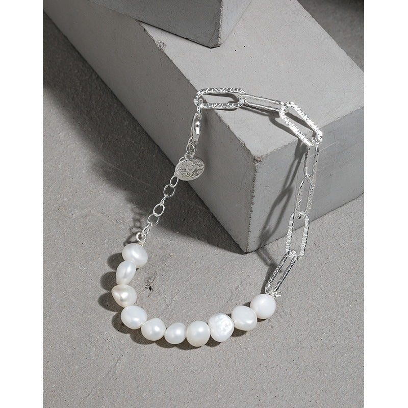 Collana perle barocco a trama