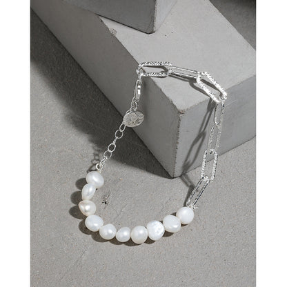 Collana perle barocco a trama