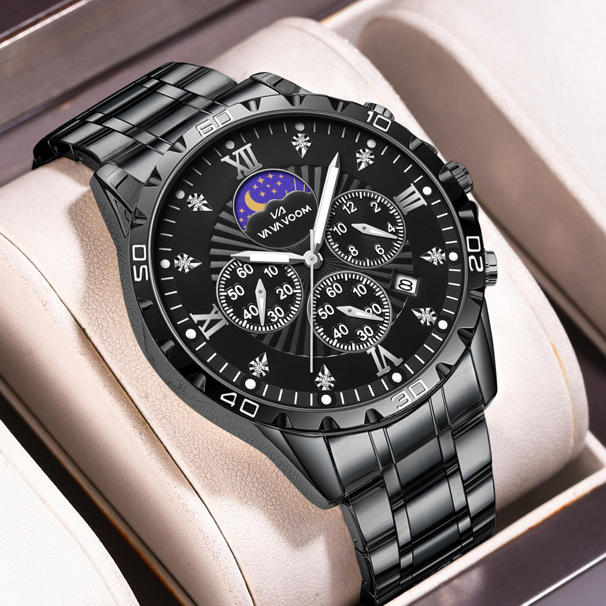 Orologio da uomo impermeabile con calendario luminoso