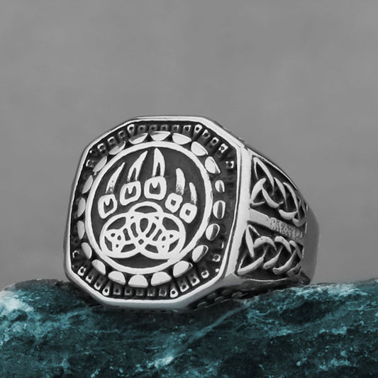 Anello vichingo titanio nordico