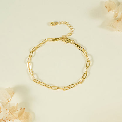 Bracciale catena traforata spessa