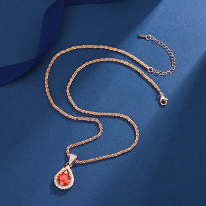 Collana Granato e Zircone