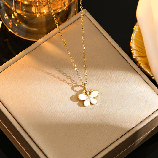 Collana farfalla effetto olio
