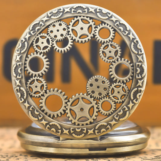 Orologio da tasca oro motivo floreale
