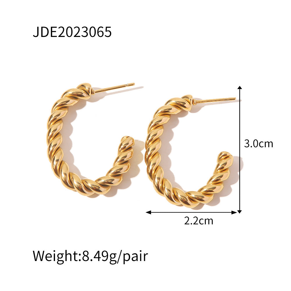 Orecchini Twist Geometrici
