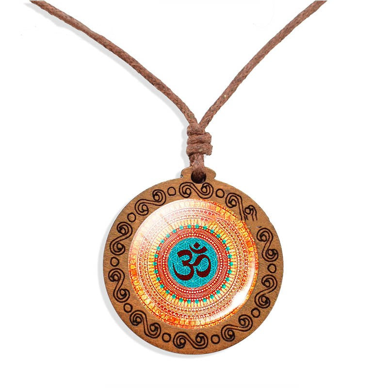 Collana Mandala Legno