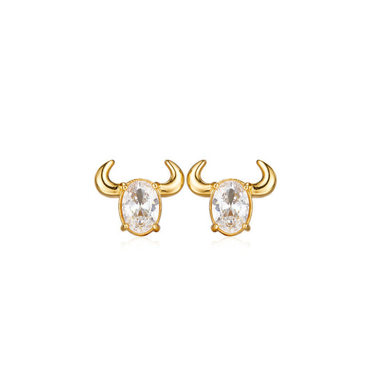 Orecchini bue zodiaco