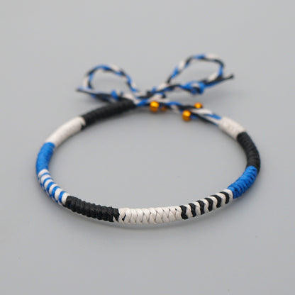 Bracciale natalizio corda