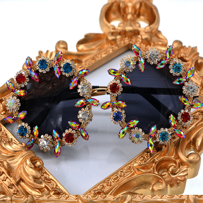 Occhiali da sole strass girasole
