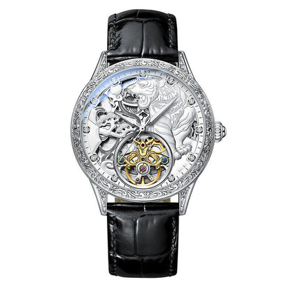 Orologio meccanico con quadrante in rilievo