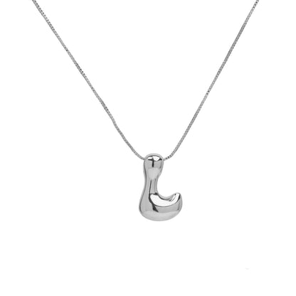 Collana lettera in ottone