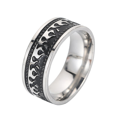 Anello acciaio titanio uomo