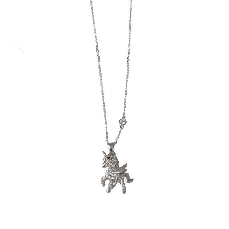 Collana Pegaso con zirconi