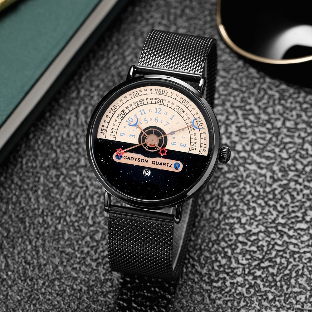 Orologio da uomo con calendario cinturino in lega