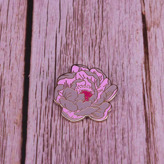 Spilla rosa romantica