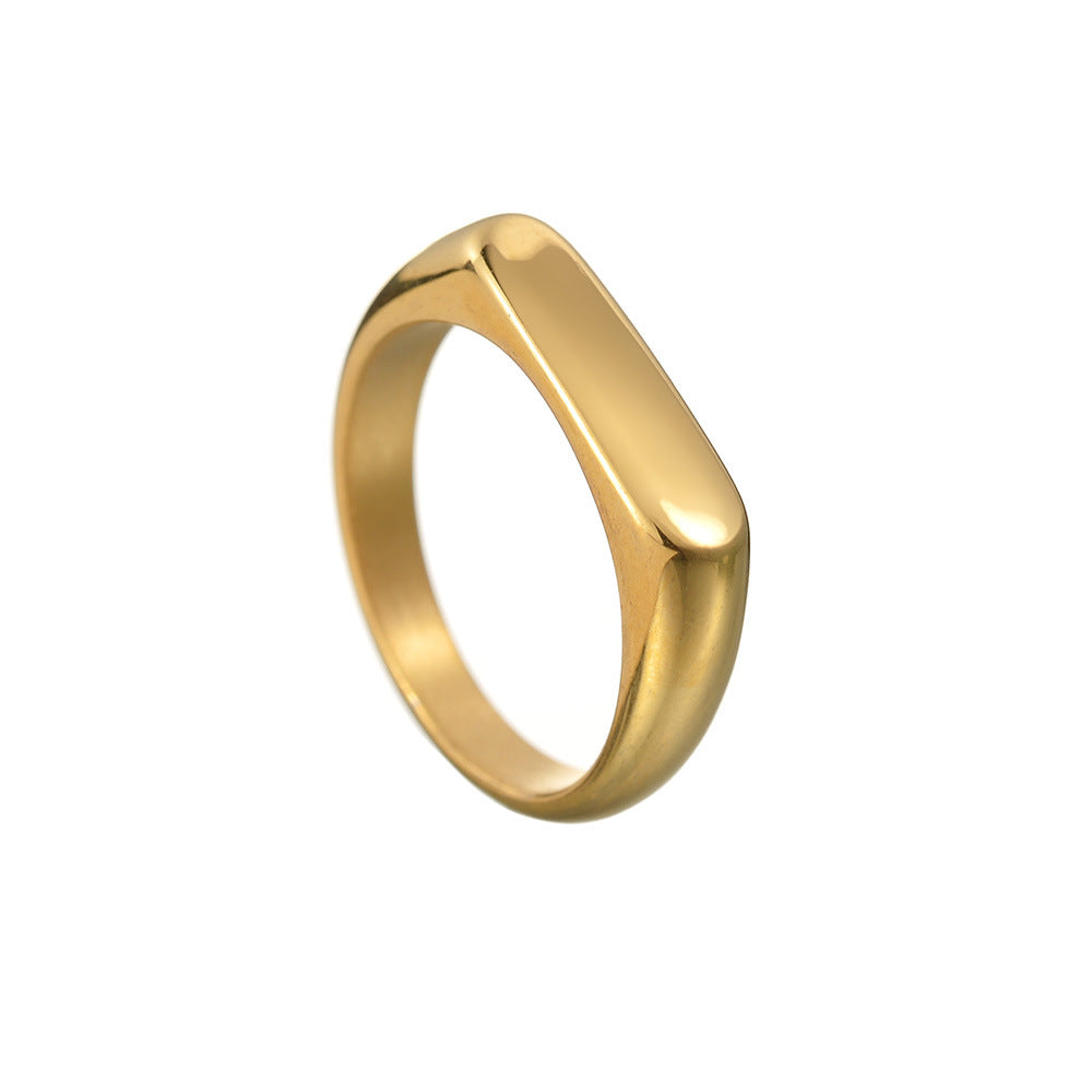 Anello acciaio titanio donna