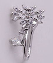 Anello farfalla goccia da donna