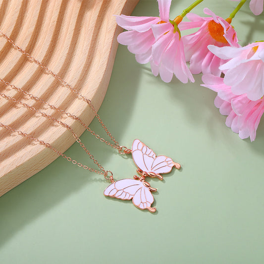 Collana farfalla coppia staccabile