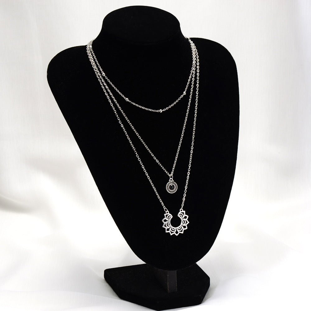 Collana Loto Strati Argento